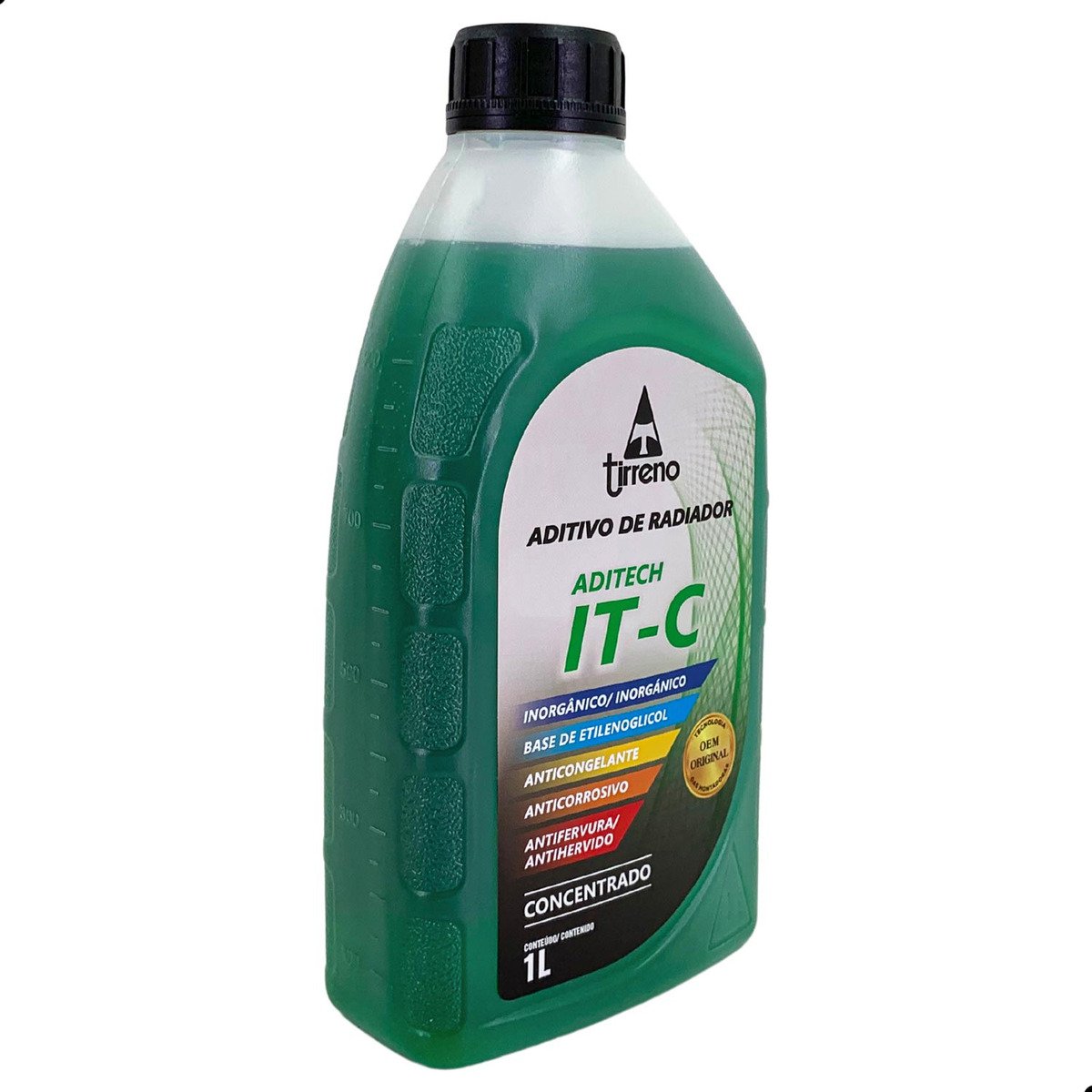 Aditivo para Radiador Inorgânico Concentrado Verde 1L - Tirreno - FLU/DS/302FU1