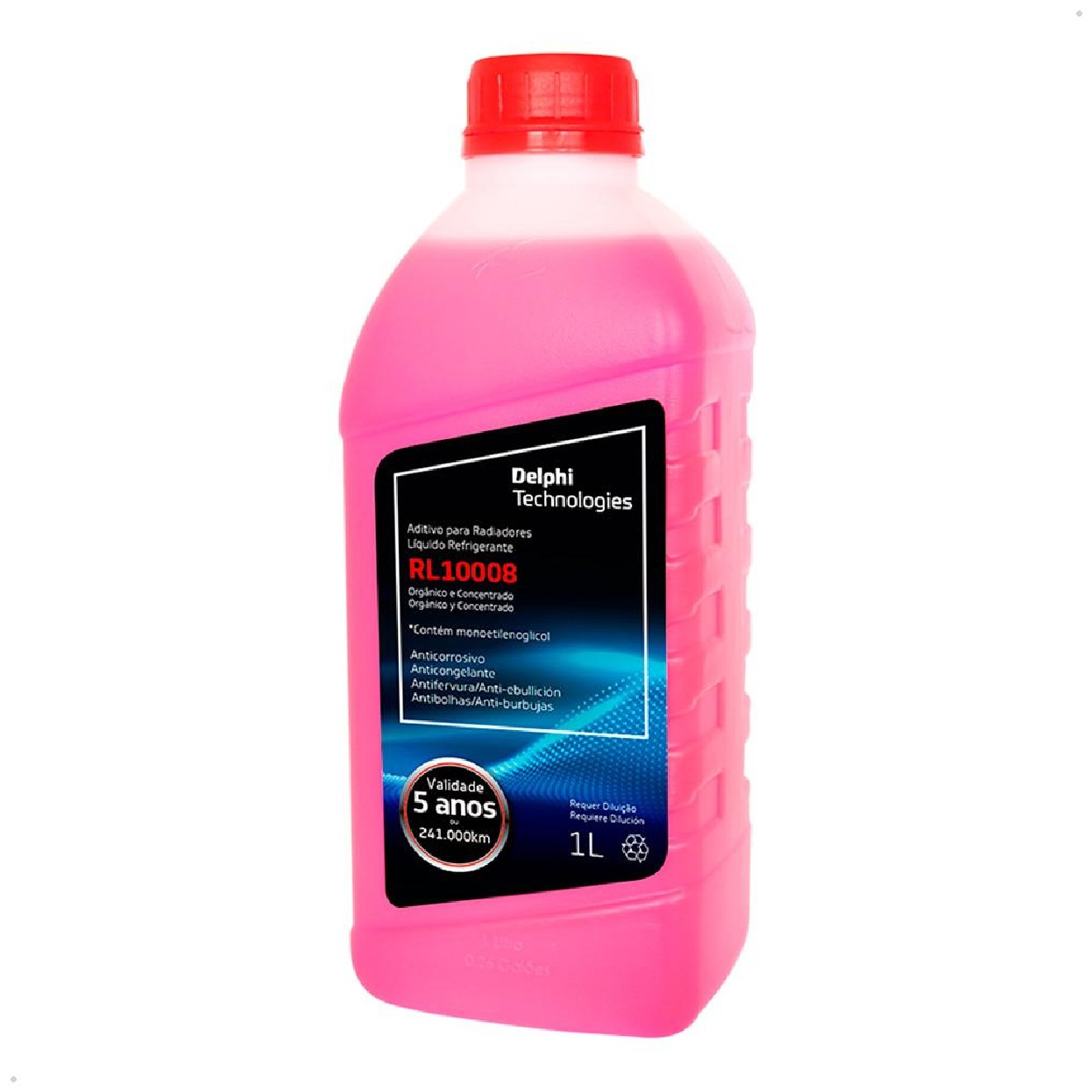 Aditivo para Radiador Concentrado Vermelho Orgânico 1 Litro - Delphi - RL10008