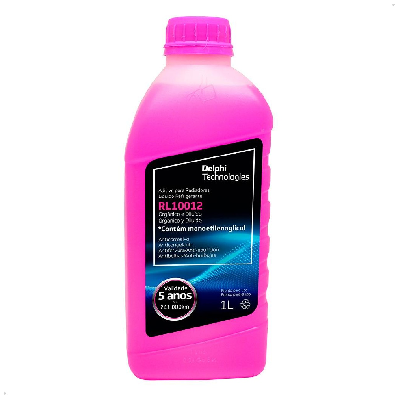 Aditivo para Radiador Pronto para Uso Vermelho Orgânico 1 Litro - Delphi - RL10012