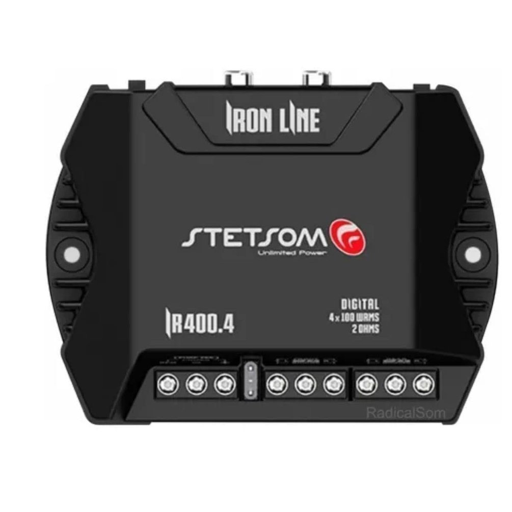 Amplificador de Som 4 Canais Preto 200 Wrms - Stetsom - IR400.4