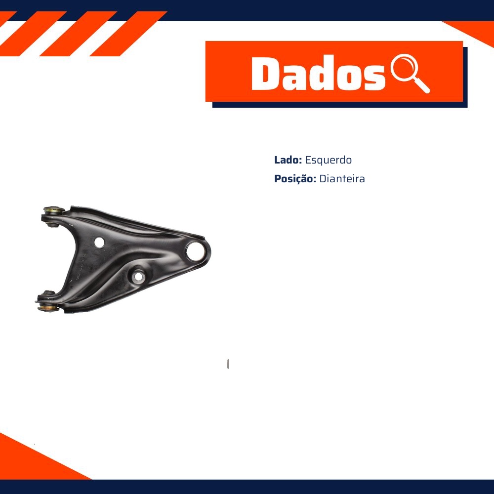Bandeja de Suspensão Dianteira Lado Esquerdo - Grazzimetal - RN-4053-BGG