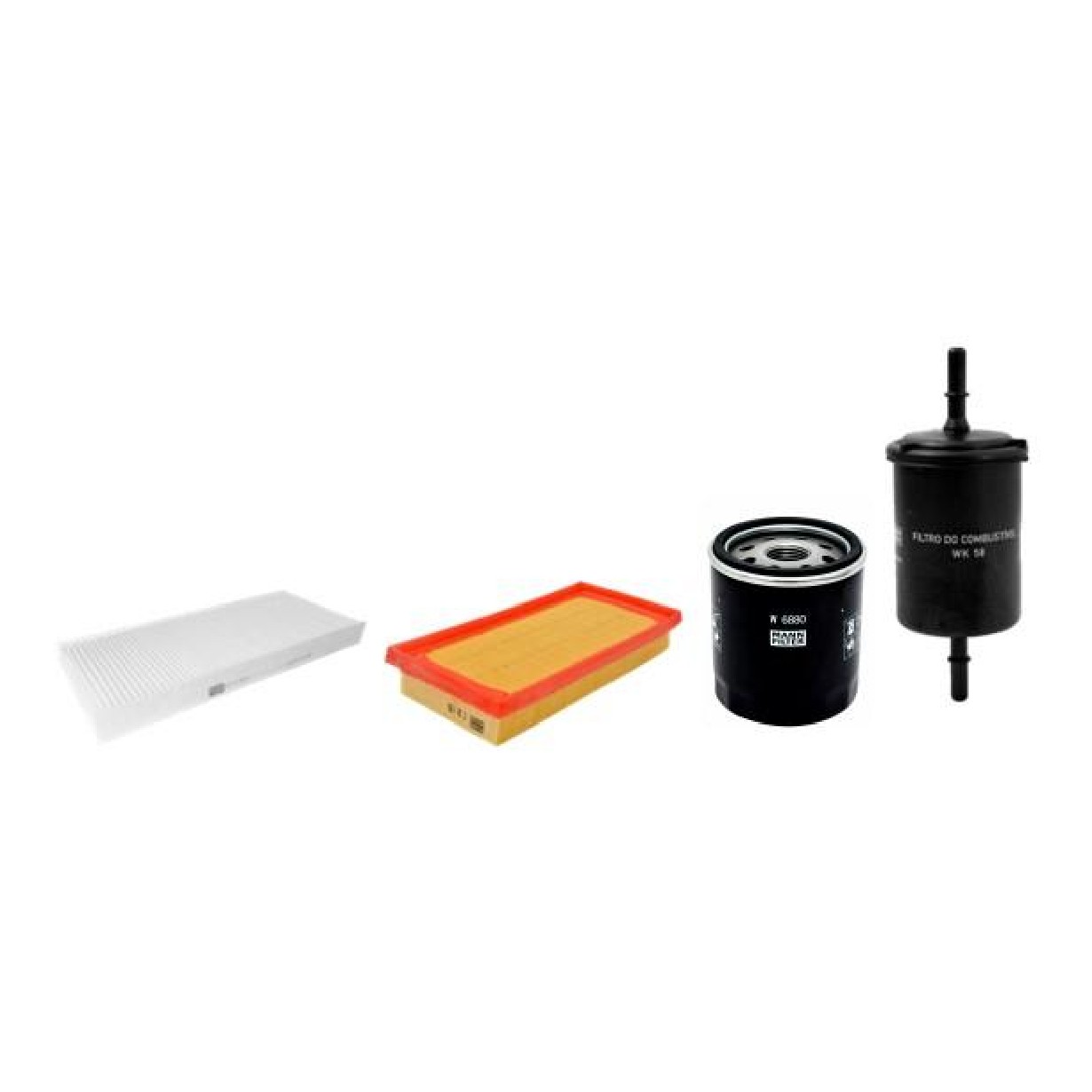 Kit de Filtros Ar Cabine Combustível Óleo para Toyota Etios - Mann-Filter - SP11069-4