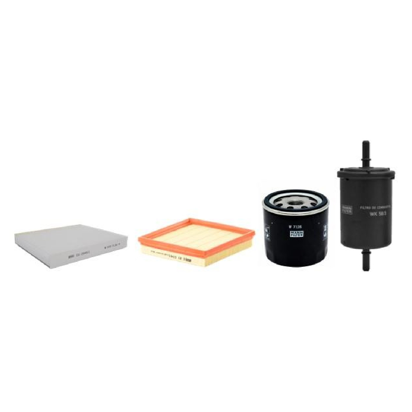 Kit de Filtros Ar Cabine Combustível Óleo - Mann-Filter - SP11070-4