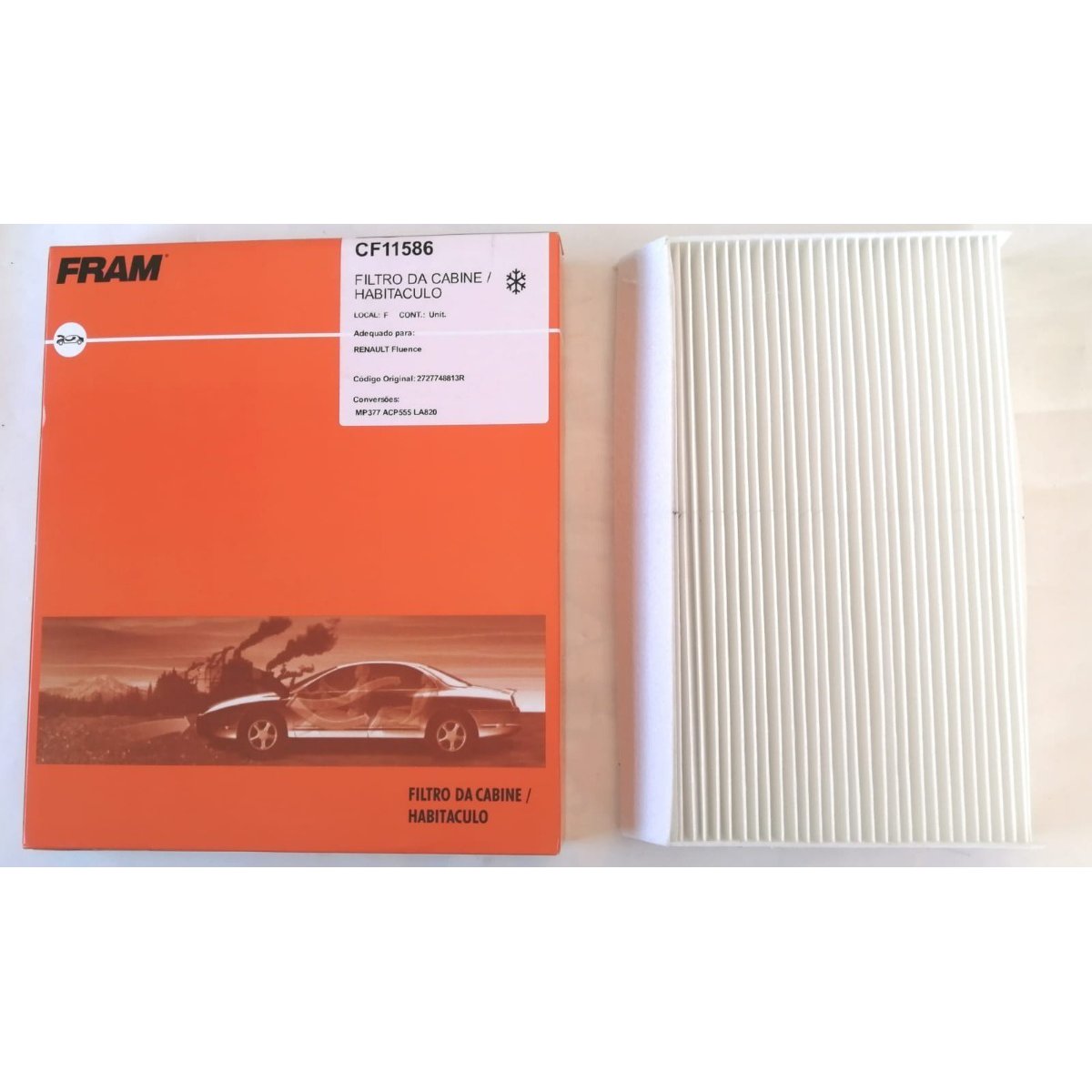 Filtro de Ar da Cabine para Renault Fluence - Fram - CF11586