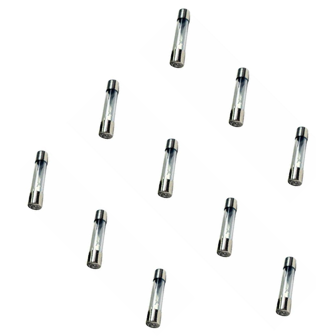 Kit 10 Fusível Vidro 10A Universal 31,75x6,35mm - DNI - 310010