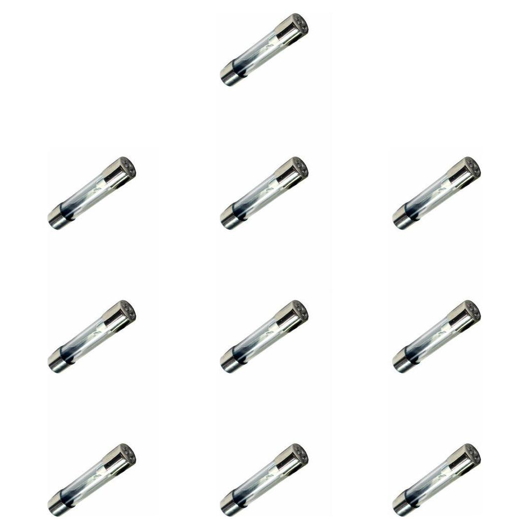 Kit 10 Fusível Vidro 10A Universal 31,75x6,35mm - DNI - 310010