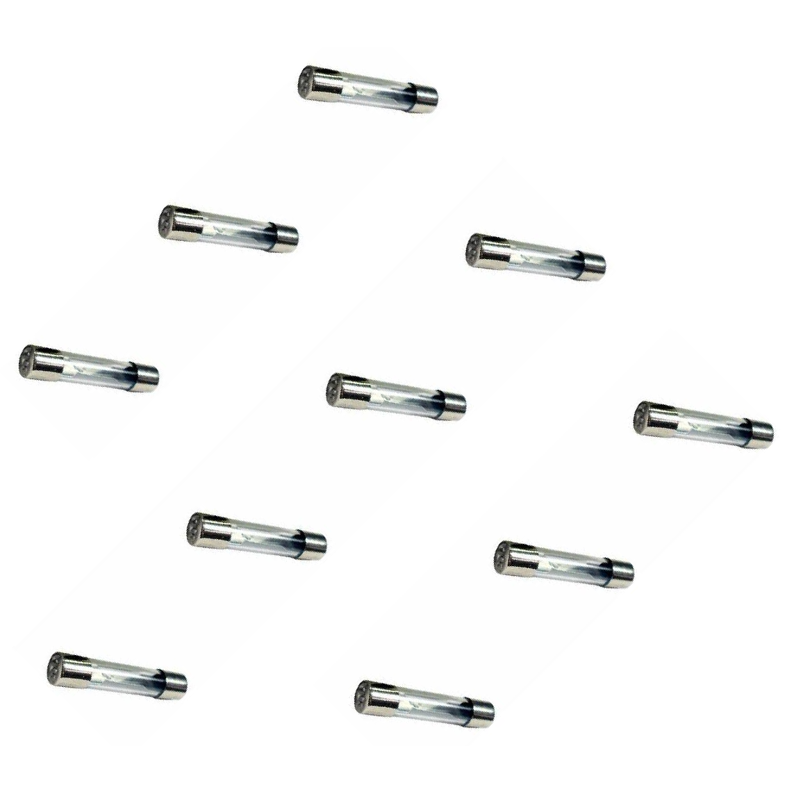 Kit 10 Fusível Vidro 10A Universal 31,75x6,35mm - DNI - 310010