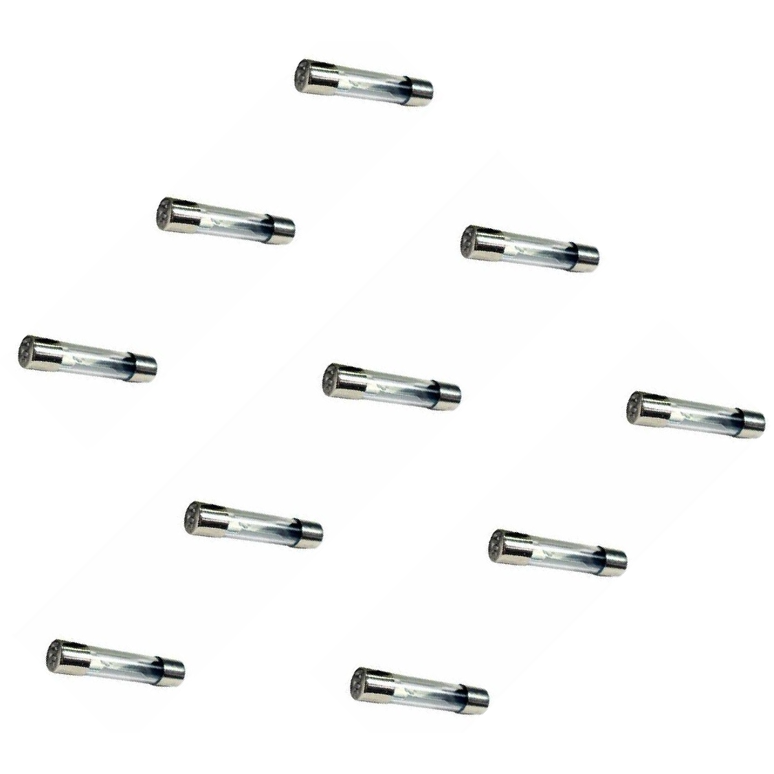 Kit 10 Fusível Vidro 20A Universal 31,75x6,35mm - DNI - 310020