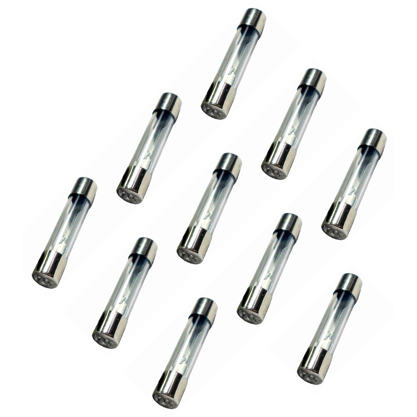 Kit 10 Fusível Vidro 5A Curto Universal 20x5 mm - DNI - 315005
