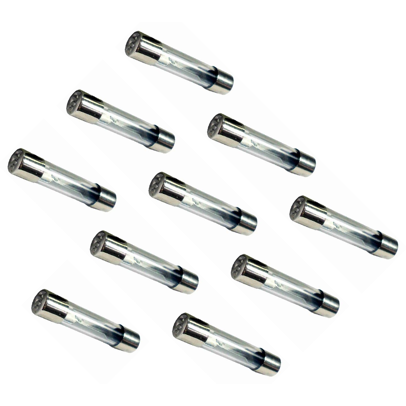 Kit 10 Fusível Vidro 5A Curto Universal 20x5 mm - DNI - 315005