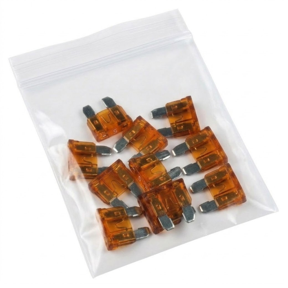 Kit 10 Fusível Mini Lâmina 5A Universal - DNI - 317005