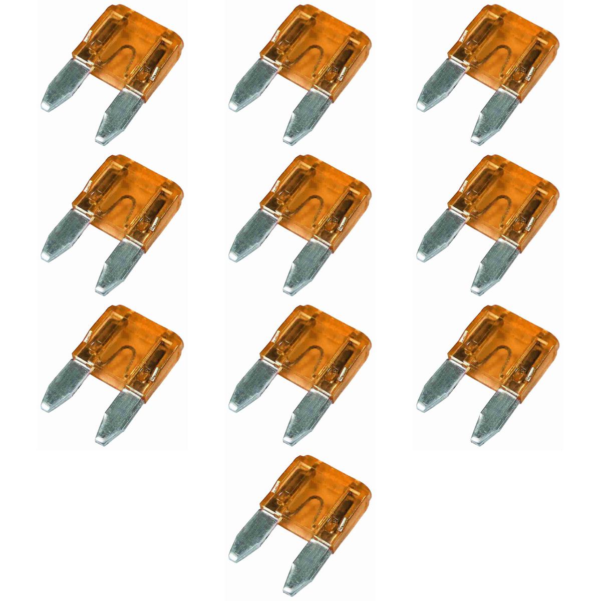 Kit 10 Fusível Mini Lâmina 5A Universal - DNI - 317005