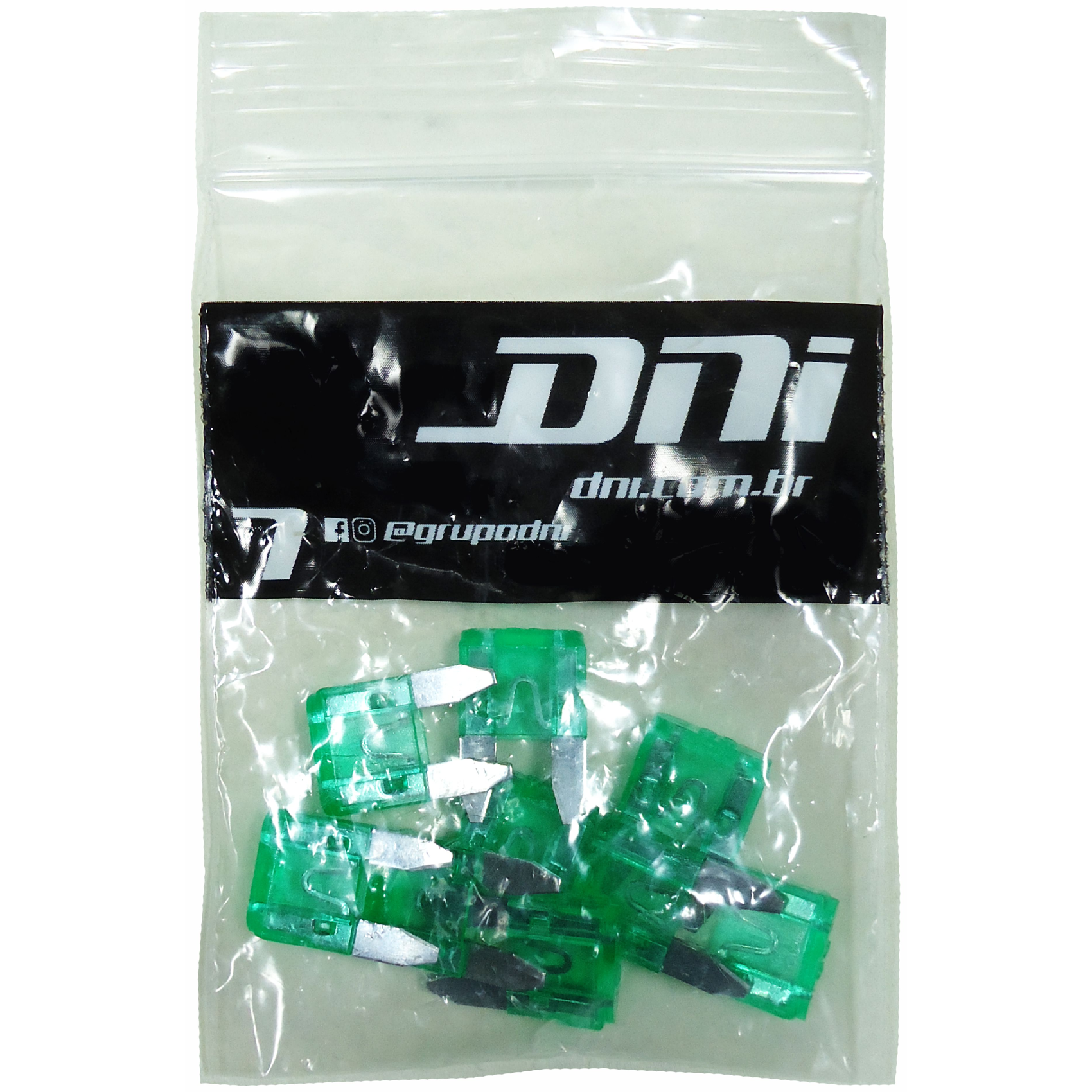 Kit 10 Fusível Mini Lâmina 30A Universal - DNI - 317030