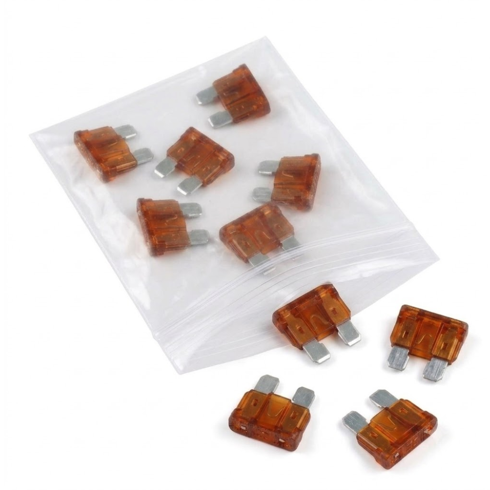 Kit 10 Fusível Lâmina 7,5A Universal - DNI - 316007