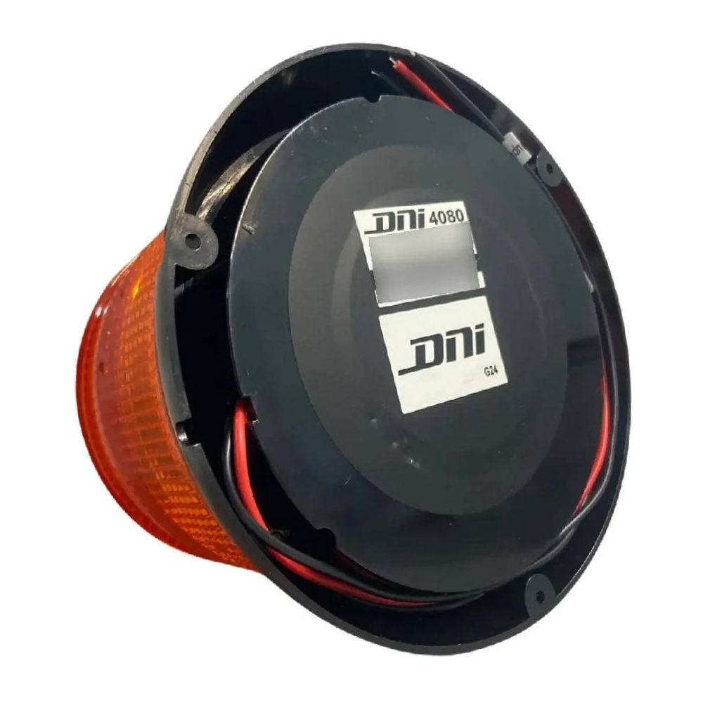 Luz de Advertência Dupla Função Giroled e Flash Ambar Bivolt - DNI - 4080
