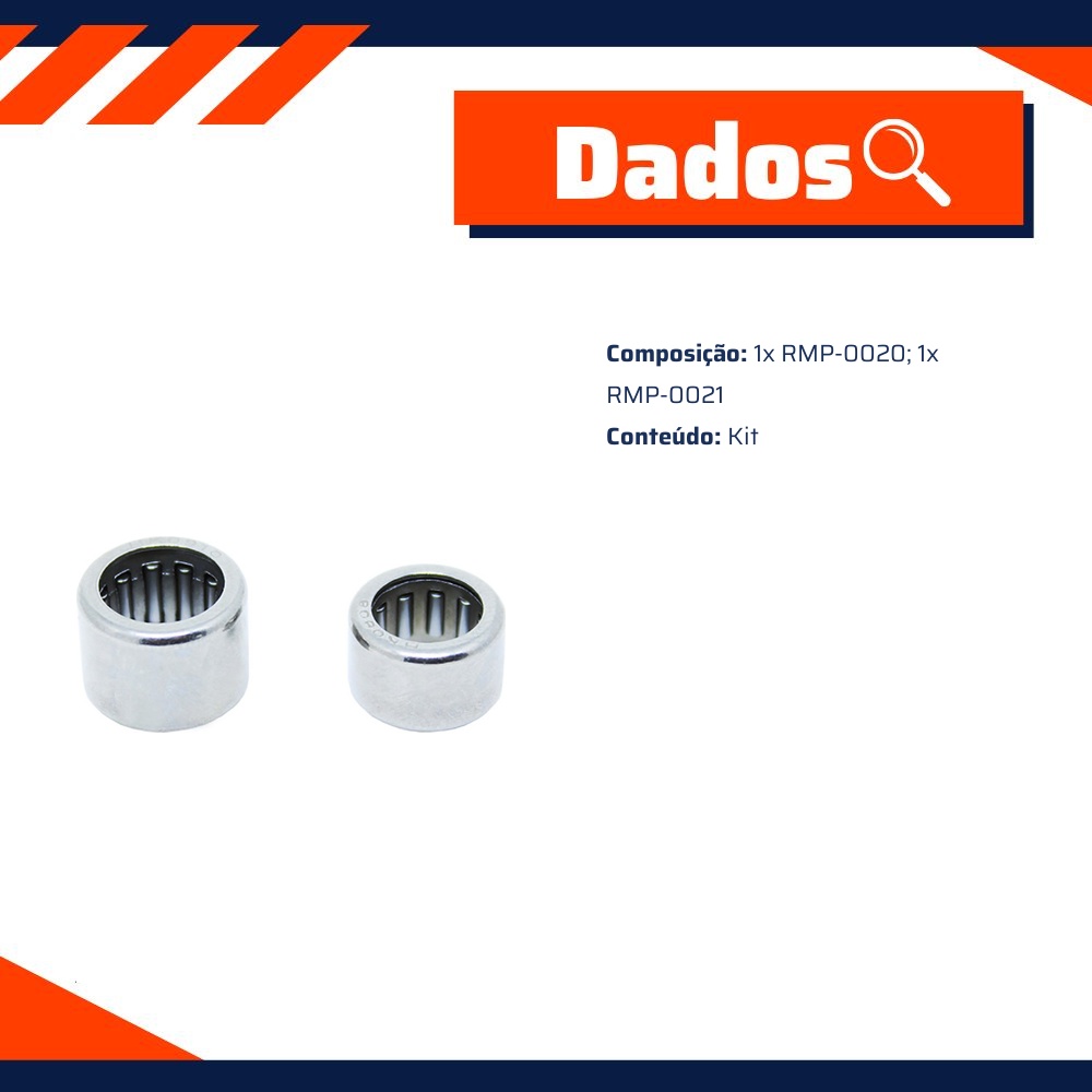 Kit de Rolamentos para Motor de Partida para Fiat Palio - Unifap - KT-0123-00