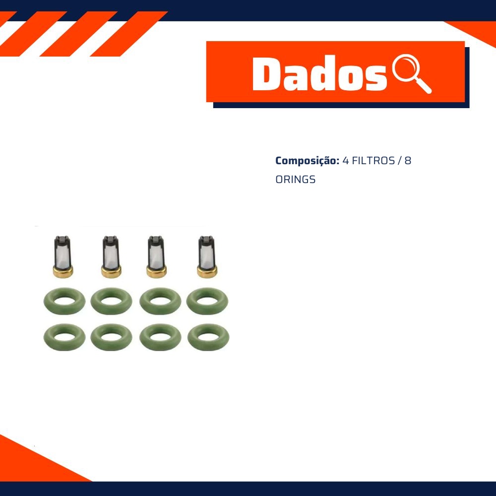 Kit de reparo do bico injetor - ASSVE - ASF0009