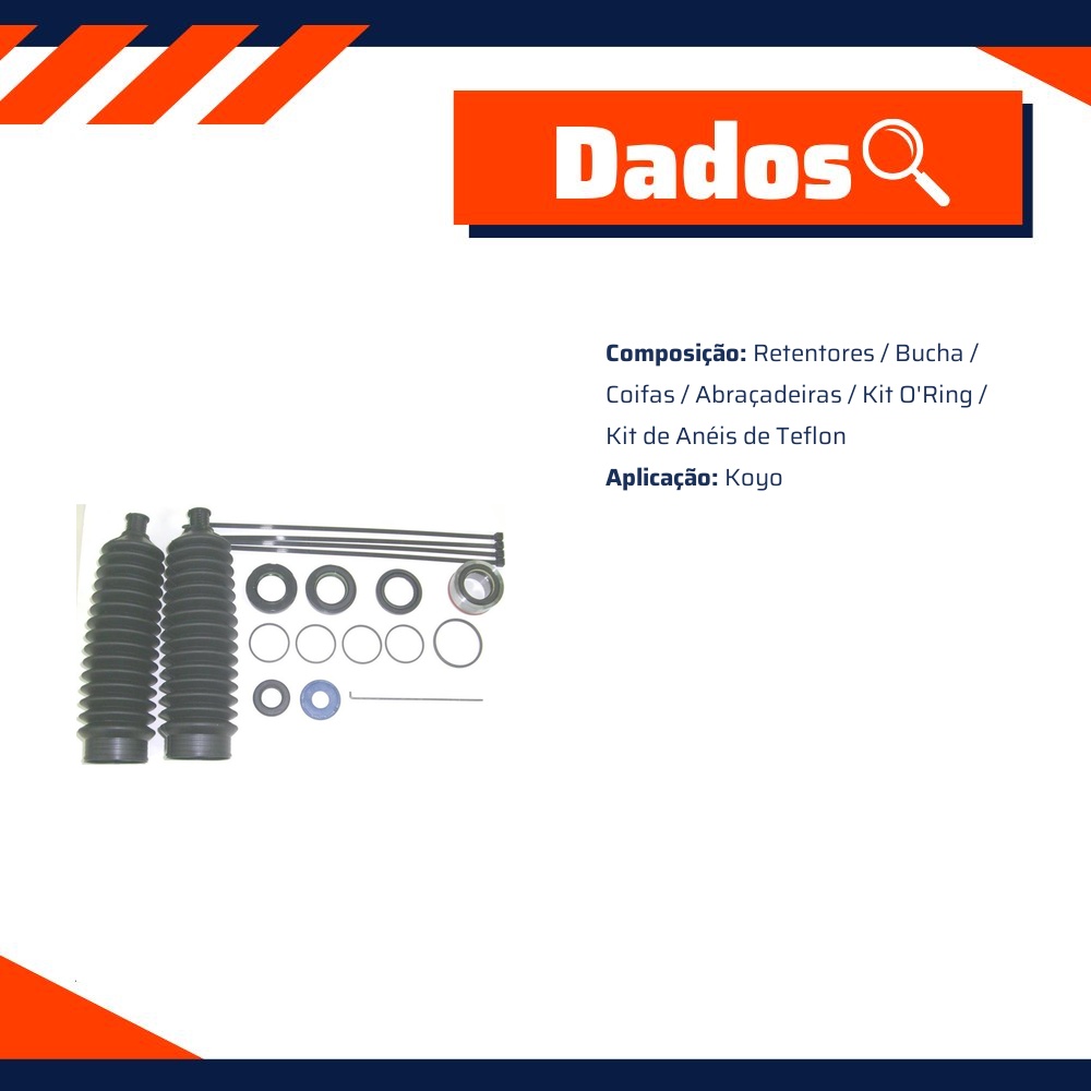 Kit de Reparo da Direção Hidráulica - Corteco - 57054K