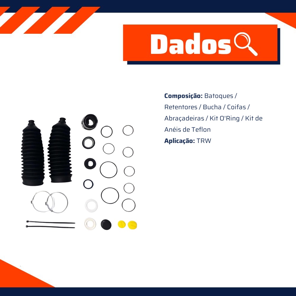 Kit de Reparo da Direção Hidráulica - Corteco - 57055K