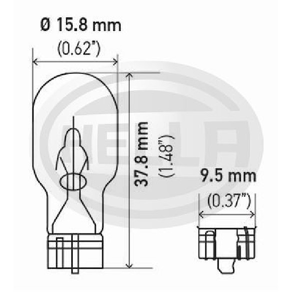 10 Lâmpadas Par de da Luz de Ré T5 - Hella - 921