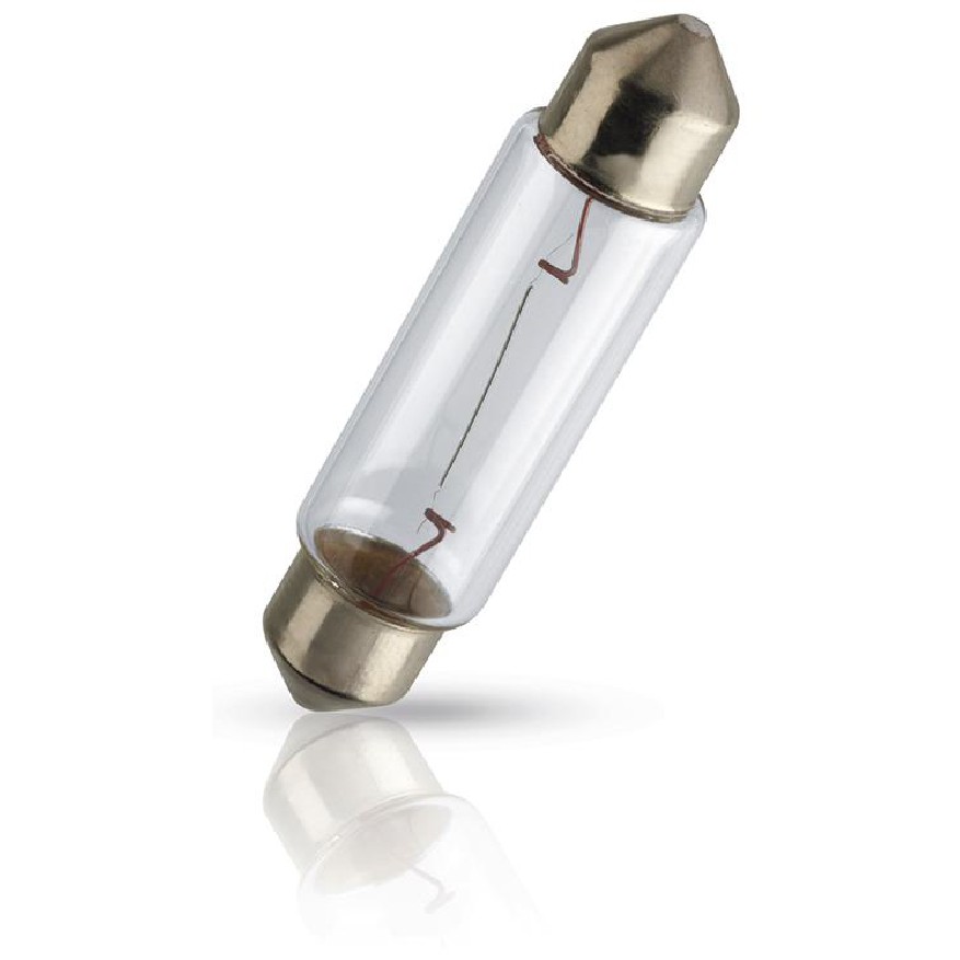 10 Lâmpadas da Placa 10W 12V Torpedo Standard Incolor - Philips - 12866
