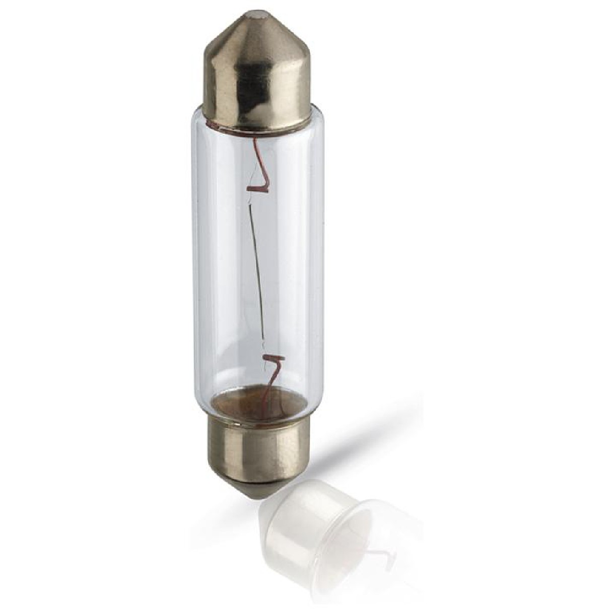 10 Lâmpadas da Placa 10W 12V Torpedo Standard Incolor - Philips - 12866