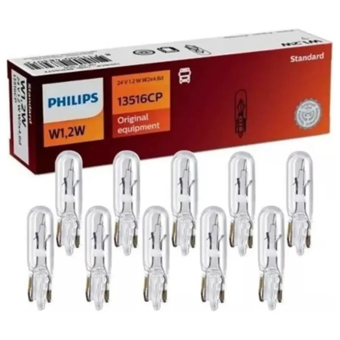 10 Lâmpadas de Teto Halogena 1,2W 24V - Philips - 13516