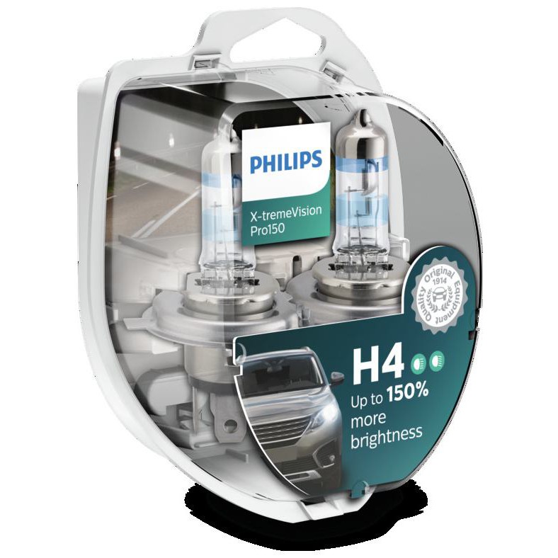 Par de Lâmpadas Philips X-treme Vision H4 55/60w 12v - Philips - 12342XVPS2