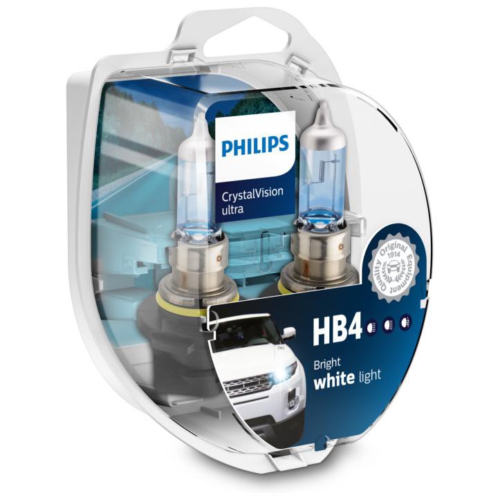 Par de lâmpadas crystal vision ultra hb4 51w - Philips - 9006CVUSM