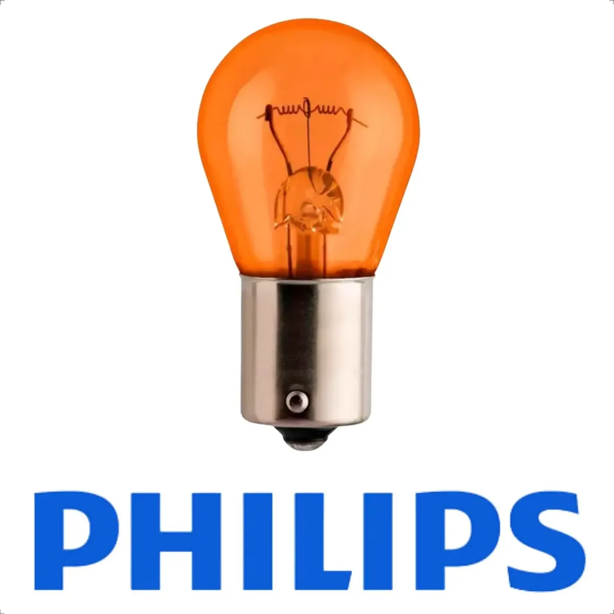 Lâmpada de Sinalização Halógena 21W PY21 Amarelo - Philips - 12496
