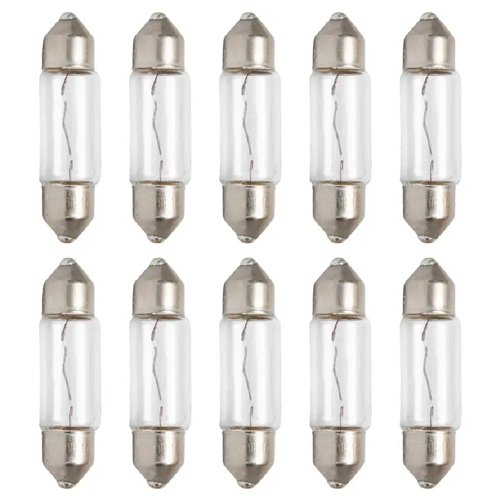 10 Lâmpadas Torpedo 5W 24V C5W SV8,5 Incolor - Philips - 13844