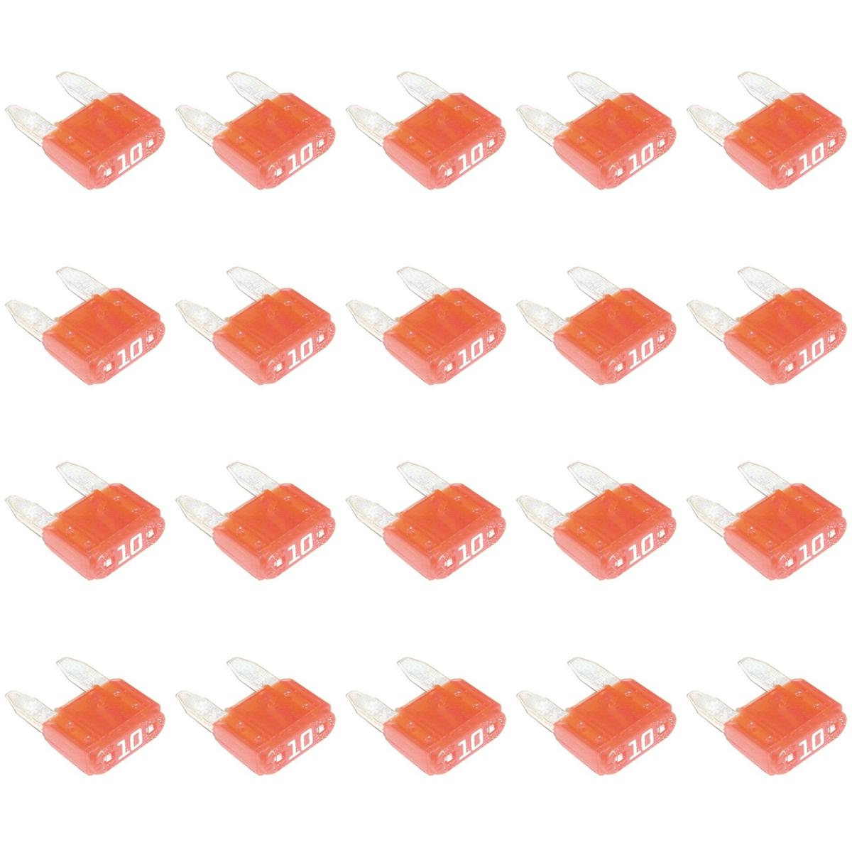 Kit 20 Mini fusíveis Laranja 10A - Magnetron - 90250271