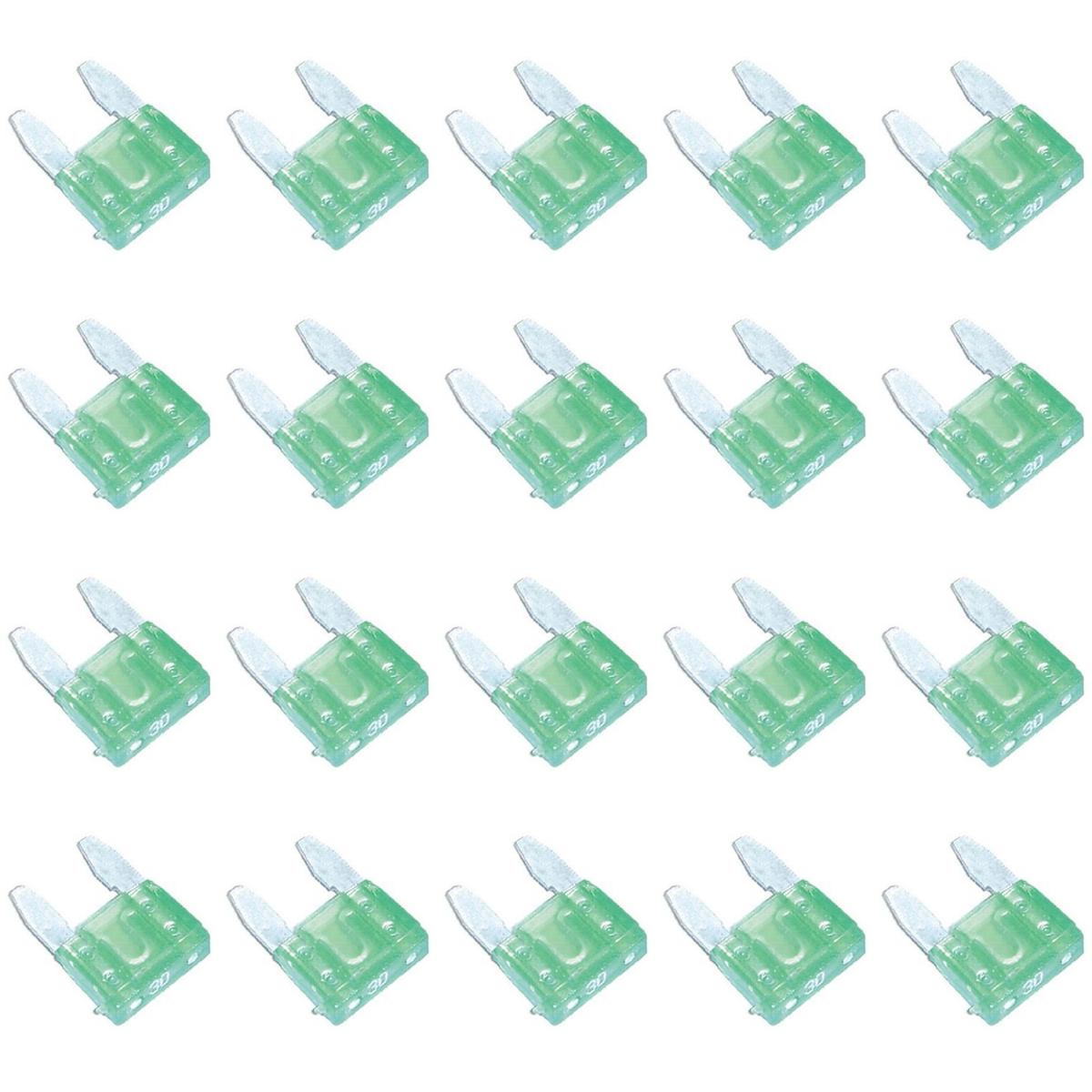 Kit 20 Mini fusíveis Verde 30A - Magnetron - 90250301