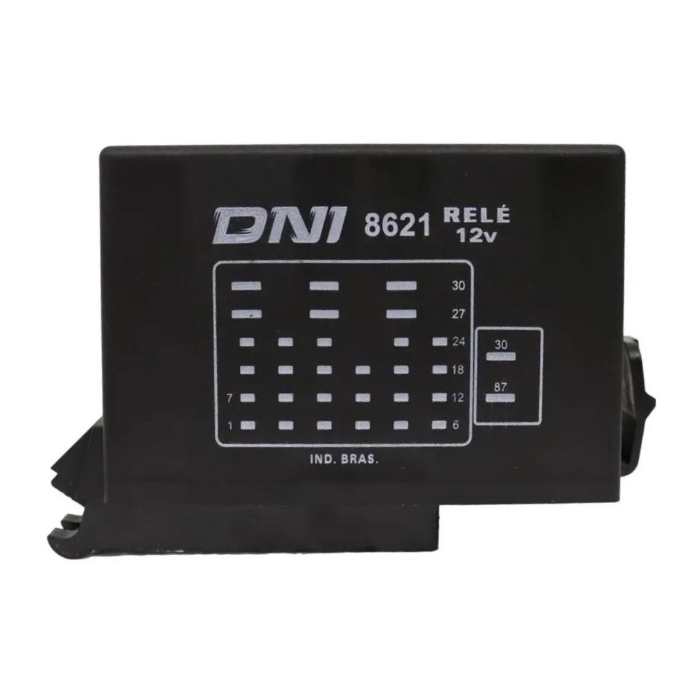 Módulo Eletrônico de Relé 31 Terminais 12V com 8 Funções para Volkswagen Gol e Saveiro - DNI - DNI 8621