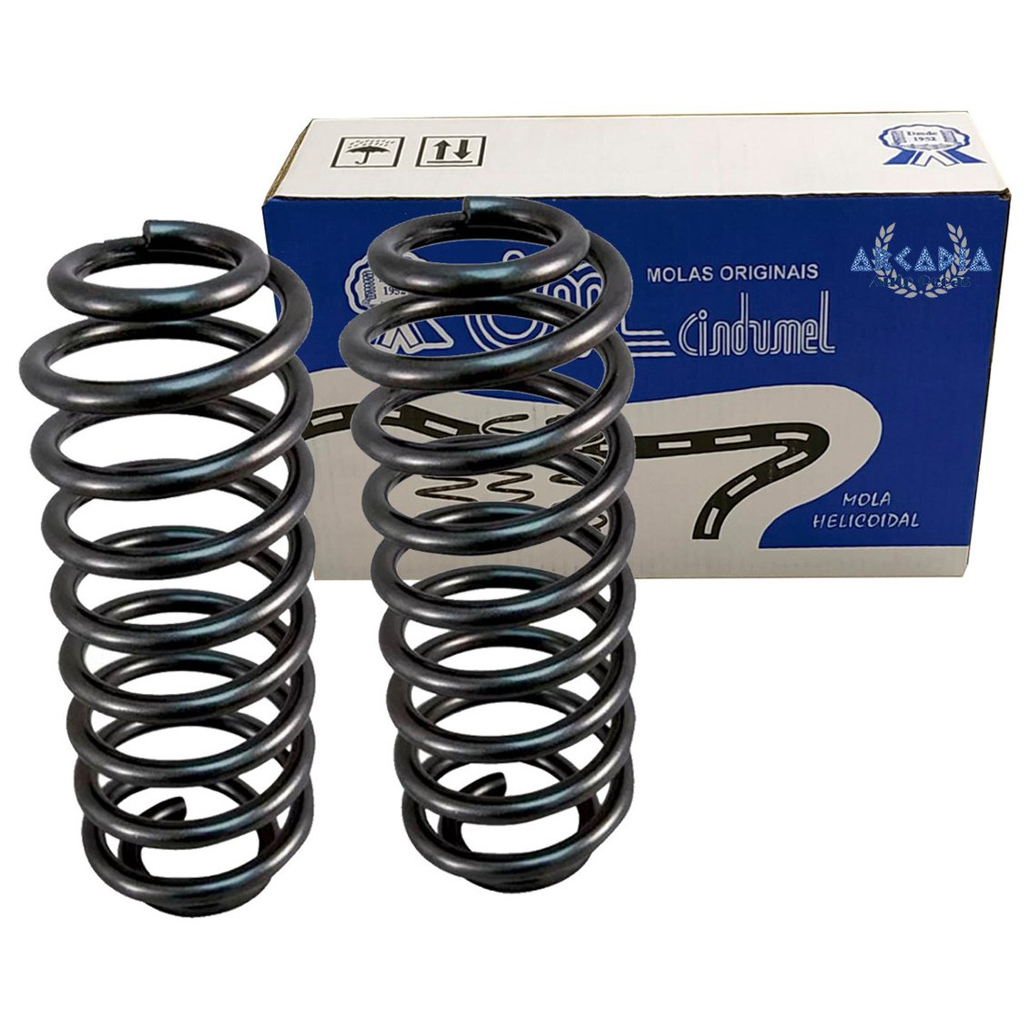 2 Mola Helicoidal Traseira para Volkswagen Gol - Cindumel - CIN-433