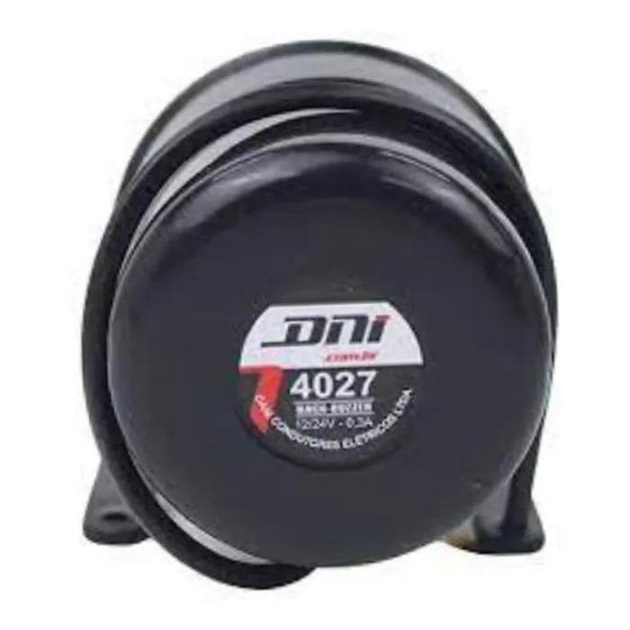 Sirene de Ré com Redutor de Som 12/24V Sinalizador - DNI - 4027