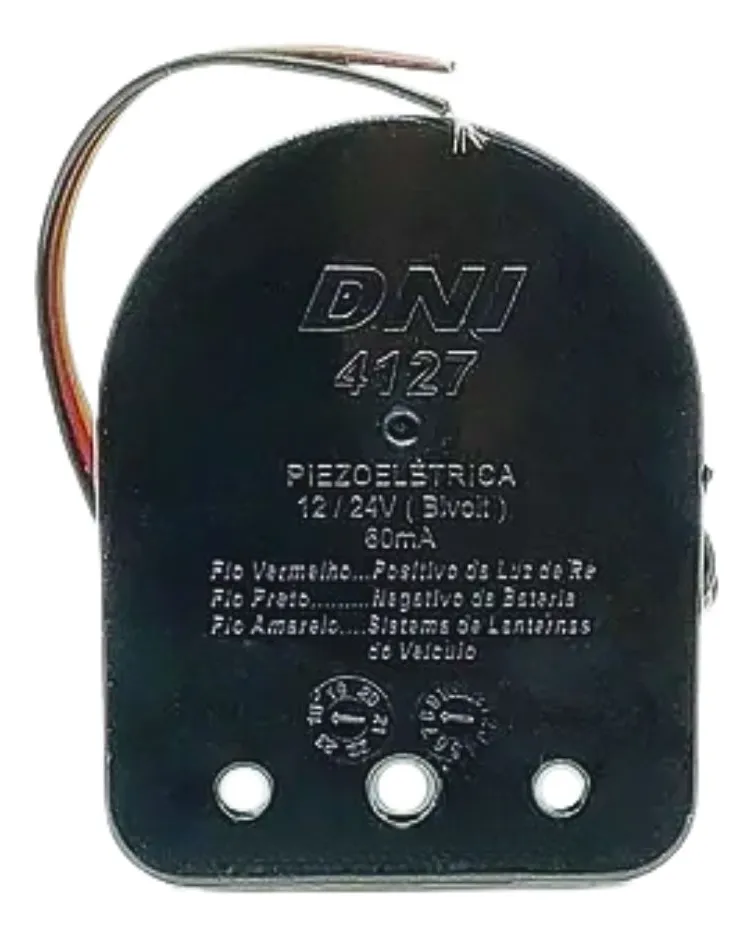 Sirene de Ré Compacta com Redutor de Som 12/24V - DNI - 4127
