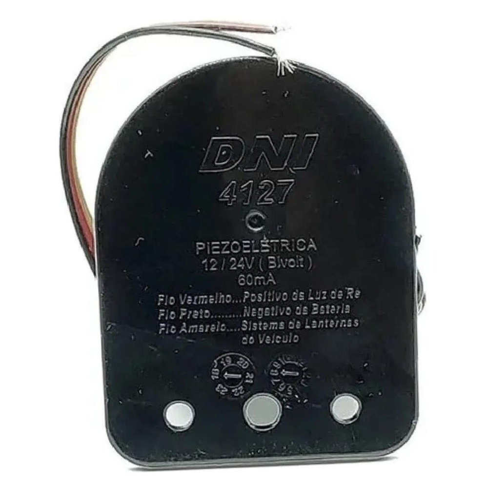 Sirene de Ré Compacta com Redutor de Som 12/24V - DNI - 4127