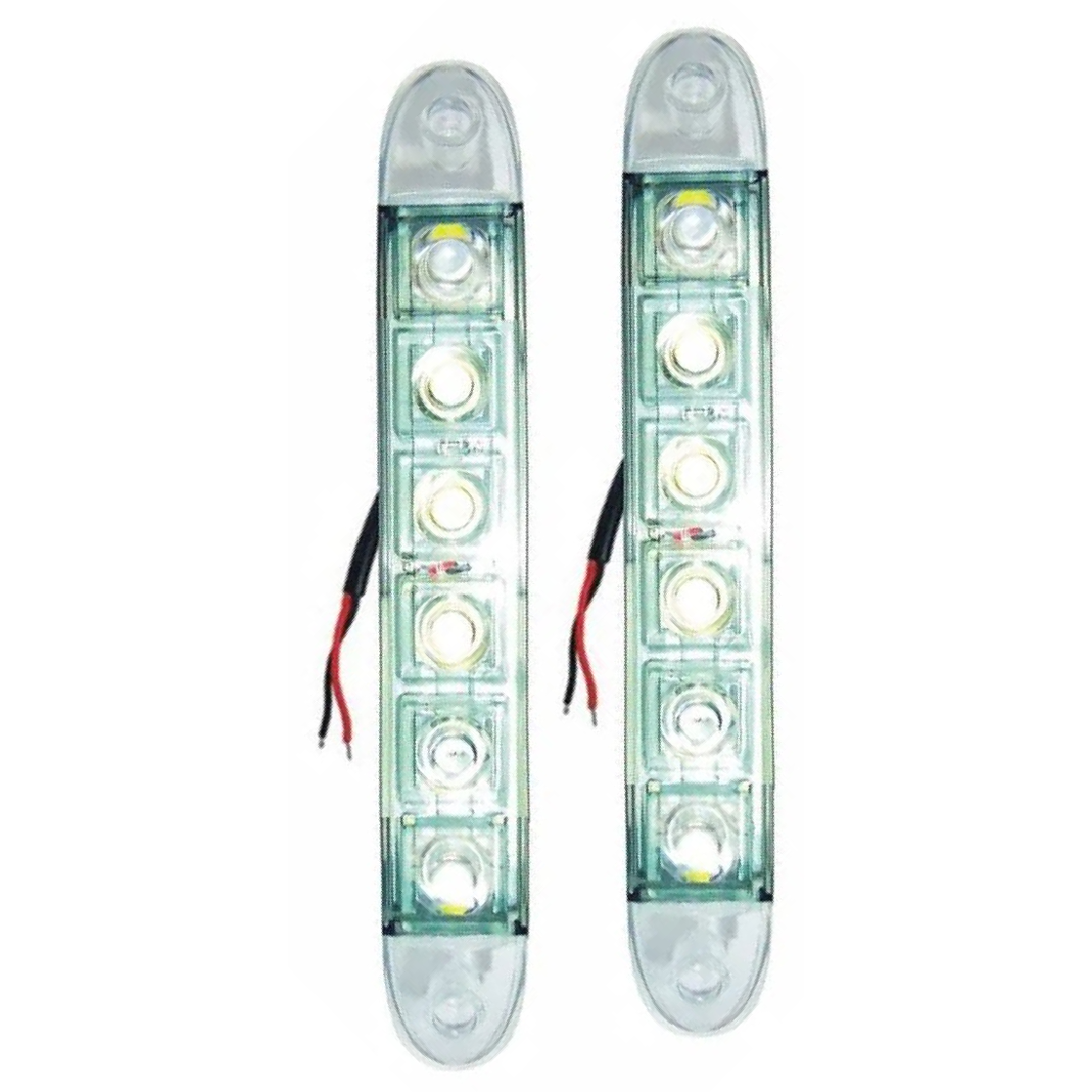 Par Farol DRL Daylight 6 LEDs 12V - DNI - 2032