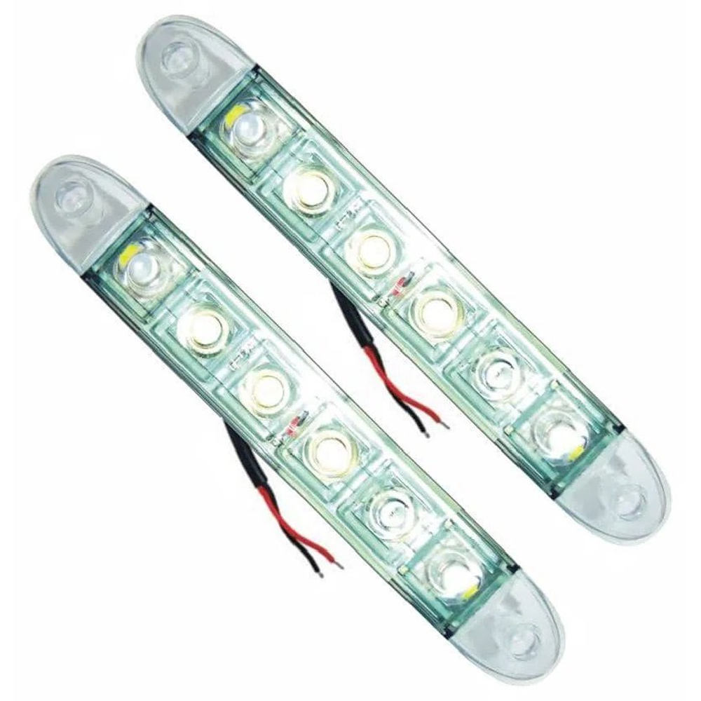 Par Farol DRL Daylight 6 LEDs 12V - DNI - 2032