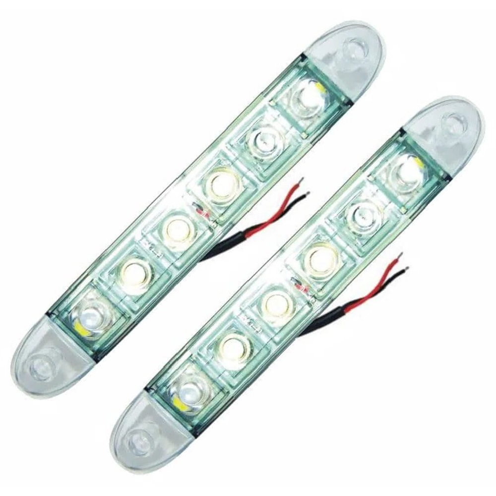 Par Farol DRL Daylight 6 LEDs 12V - DNI - 2032