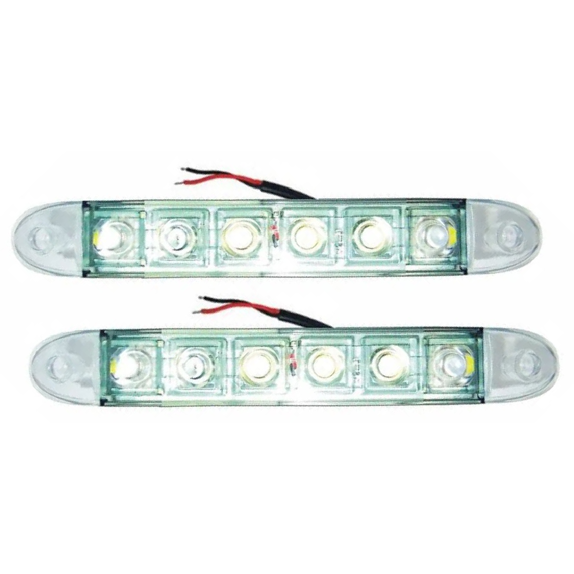 Par Farol DRL Daylight 6 LEDs 12V - DNI - 2032