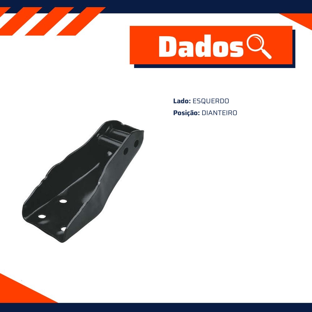 Suporte do Coxim do Motor Esquerdo para Ford Escort - Grazzimetal - FO-3020