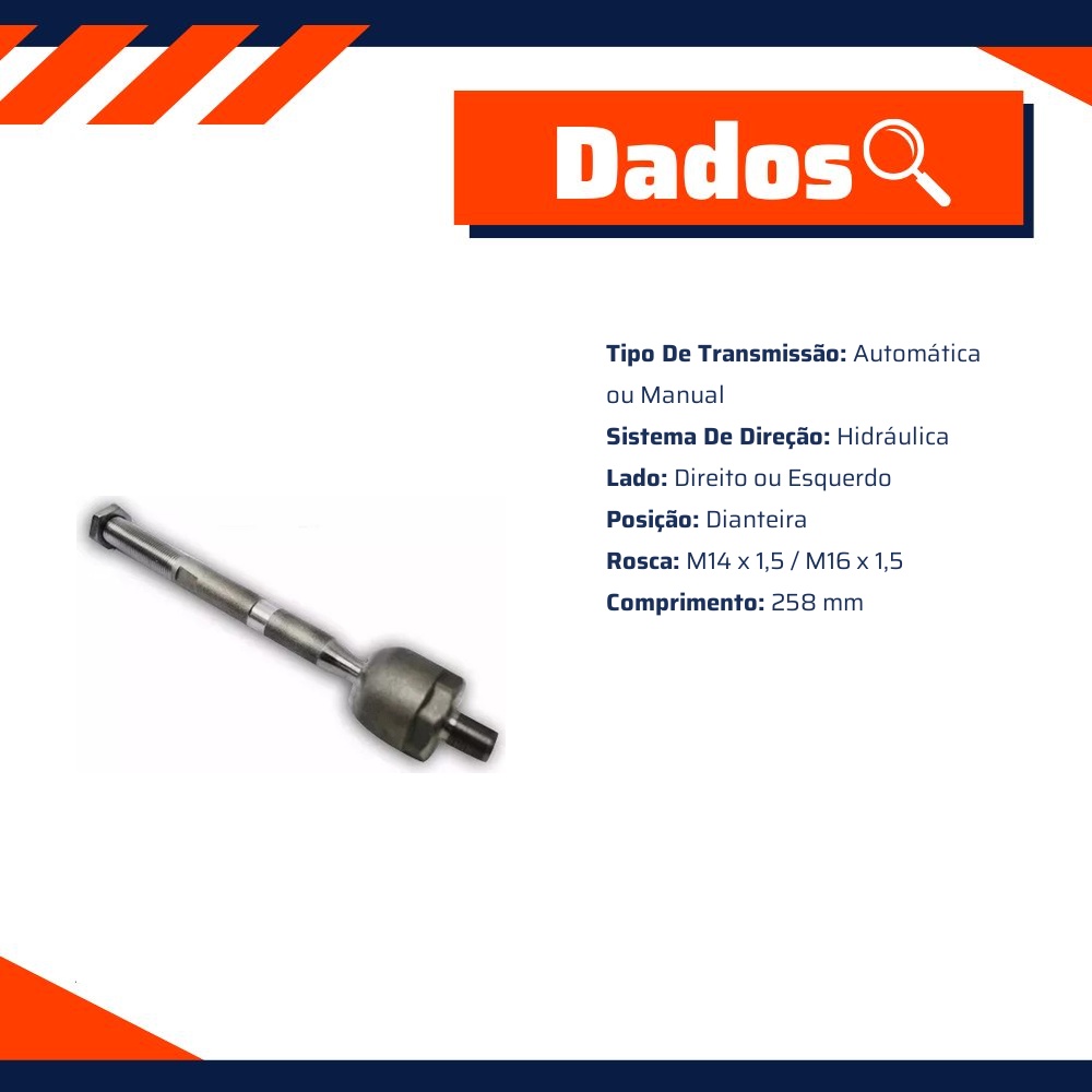 Terminal Axial Lado Direito ou Esquerdo - Volda - AX010