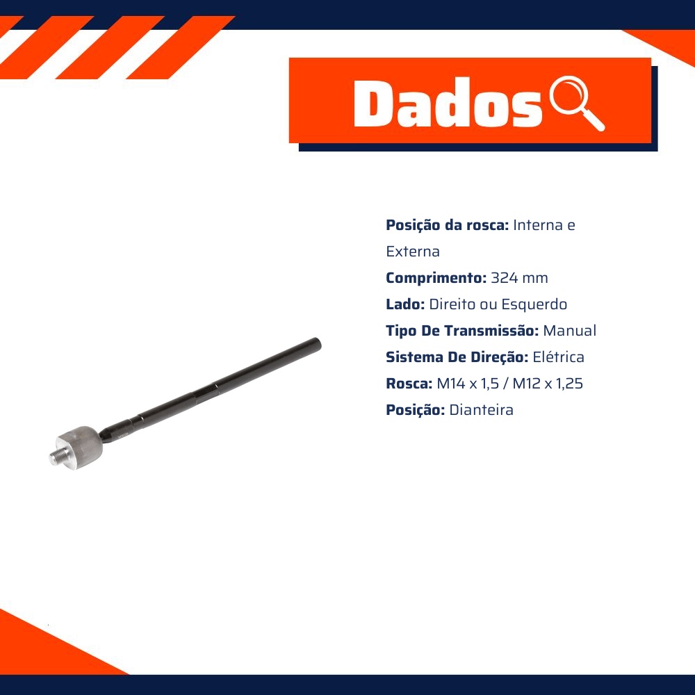 Terminal Axial Lado Direito ou Esquerdo - Volda - AX295
