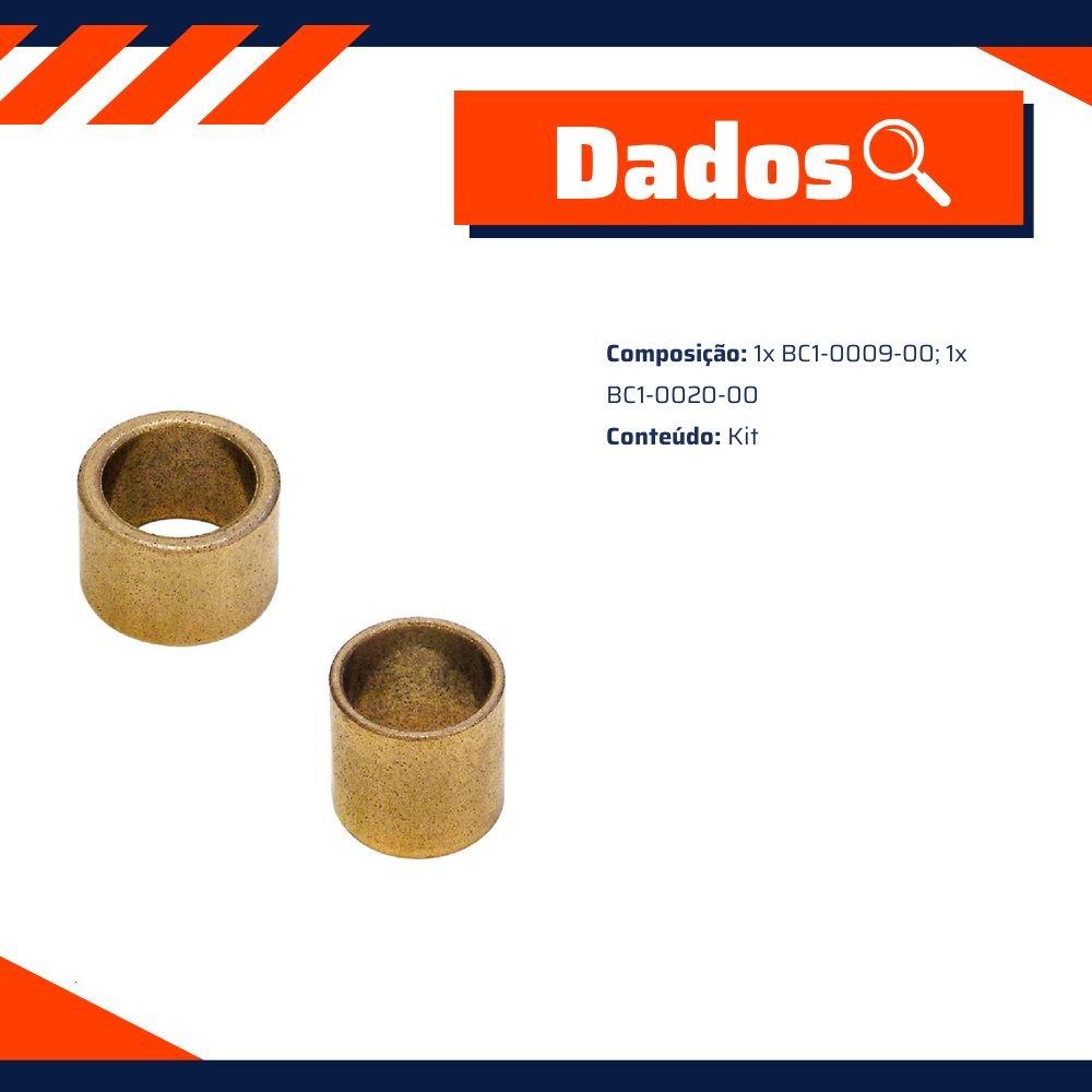 Kit de Buchas para Motor de Partida - Unifap - KT-0012-00
