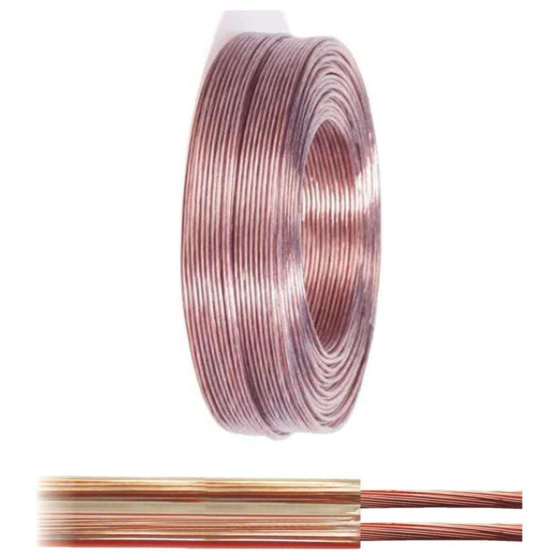 Cabo Paralelo para Som 150W 4 Ohms Rolo com 100m - DNI - HFX 2X18/150W