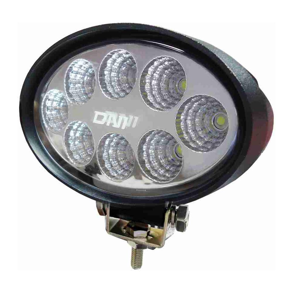 Farol Auxiliar de Trabalho Oval 24W com 8 LEDs - DNI - 4165