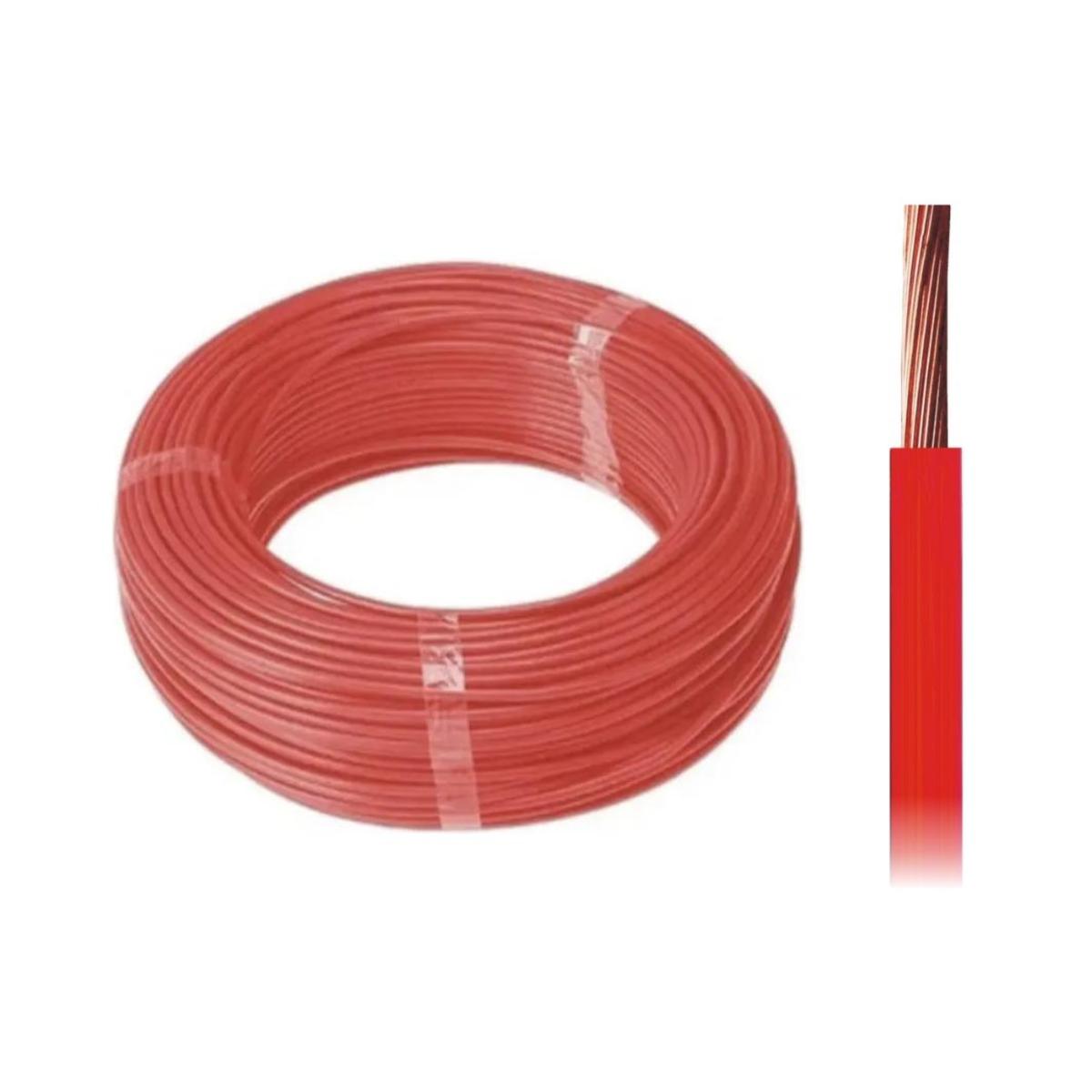 Cabo Flexível 1,50mm² Vermelho Rolo com 100m - DNI - 1.50-VM