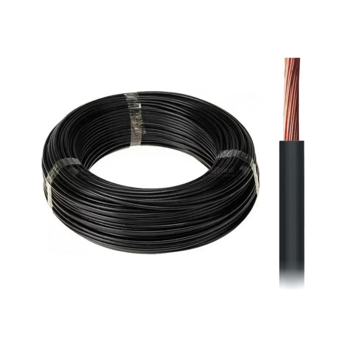 Cabo Flexível 6,00mm² Vermelho Rolo com 100m - DNI - 6.00-VM